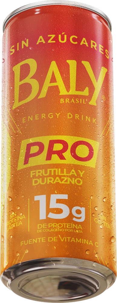 Lata Baly Baly Pro Frutilla y Durazno